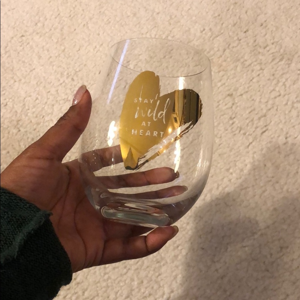 Stay Wild at Heart Wine Glass!